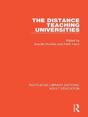 cover image of The Distance Teaching Universities